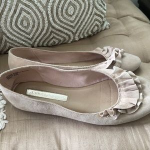 Cream ballet flats